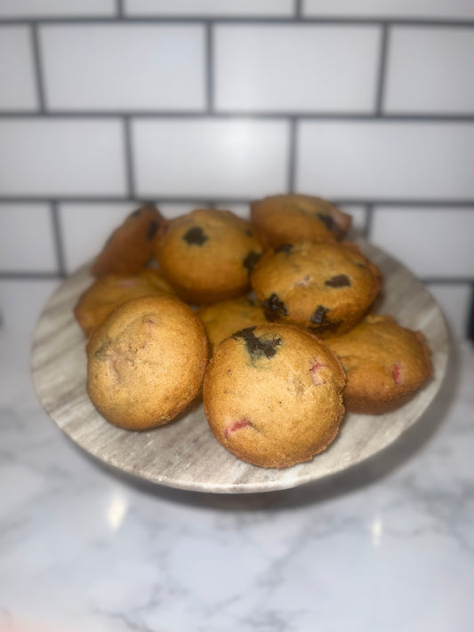 Strawberry and Blueberry Muffins recipe