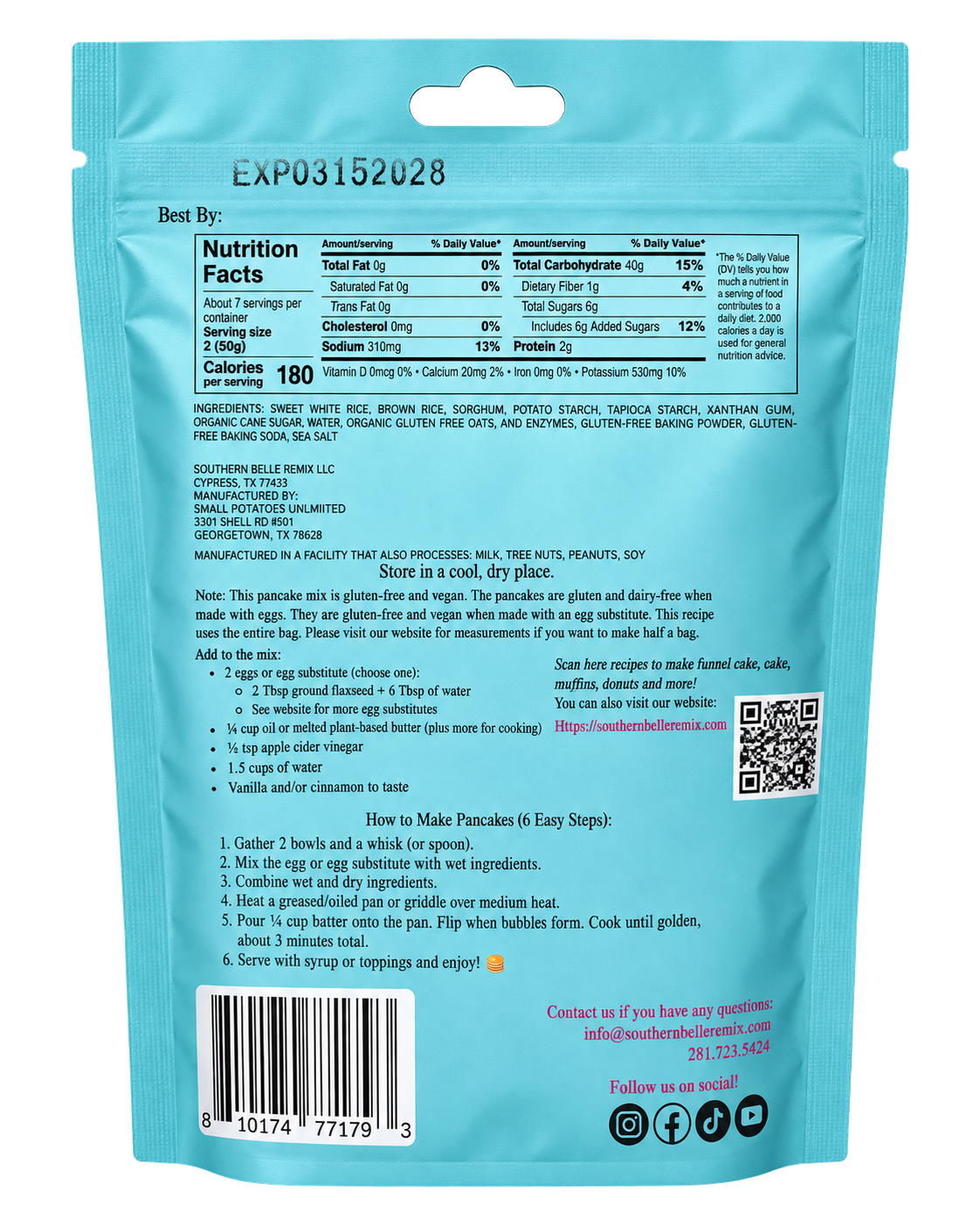 Allergy-Friendly Pancake Mix 12 oz