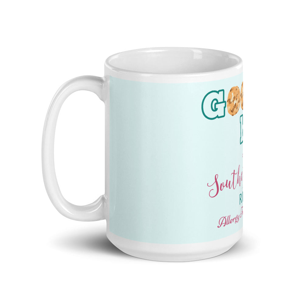 Goodies Mug with blue background