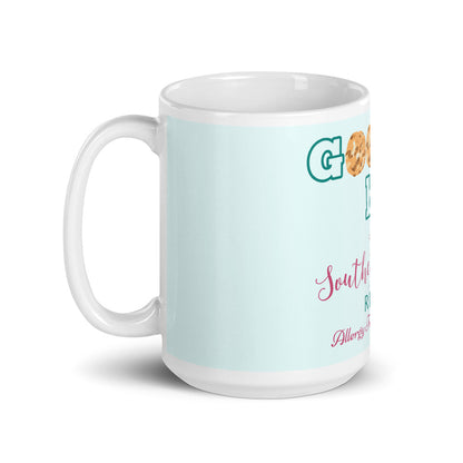 Goodies Mug with blue background