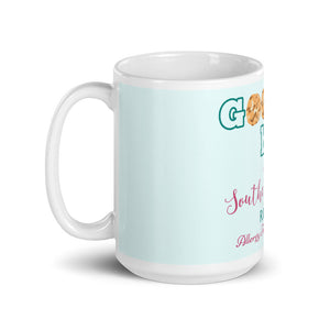 Goodies Mug with blue background