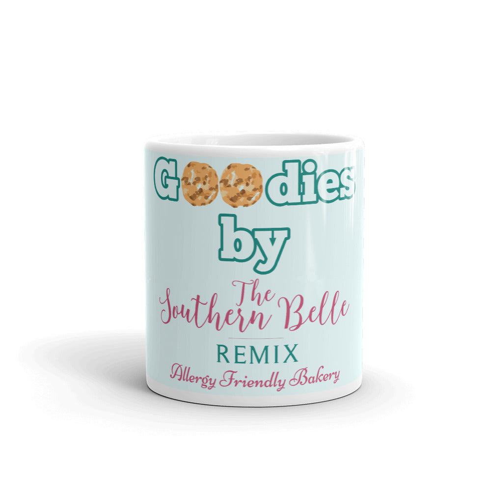 Goodies Mug with blue background