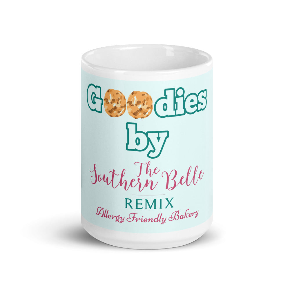 Goodies Mug with blue background