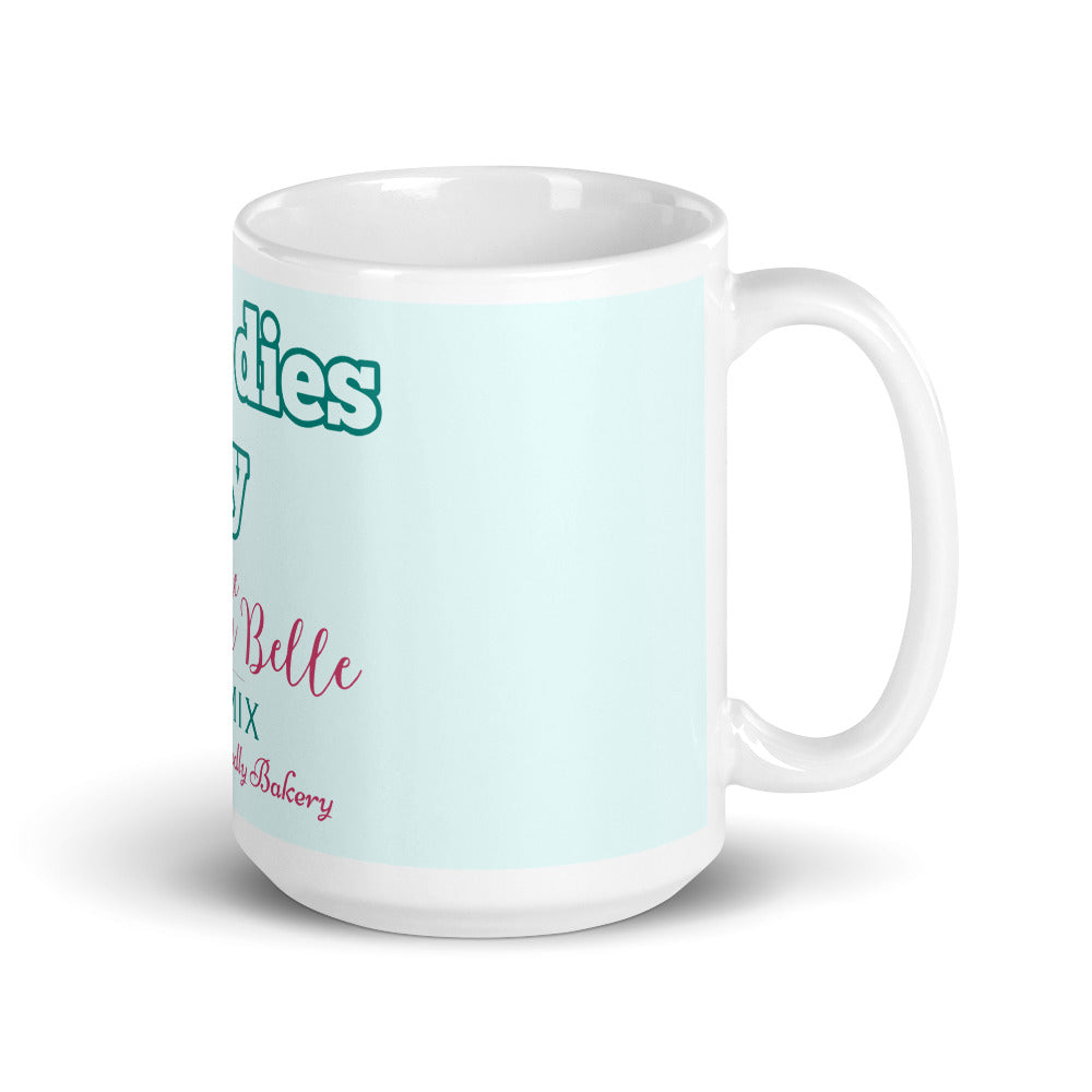 Goodies Mug with blue background